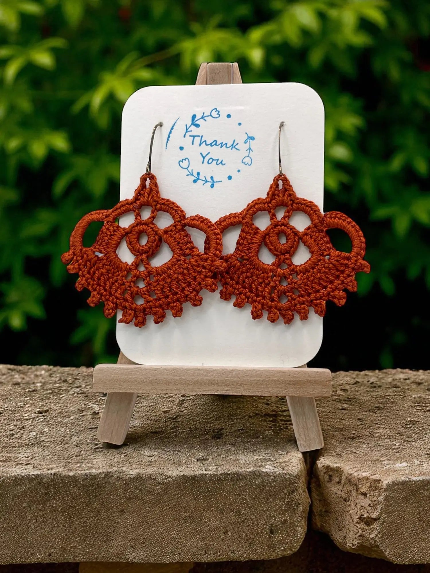 The Crown in burnt orange Tangles & Twine