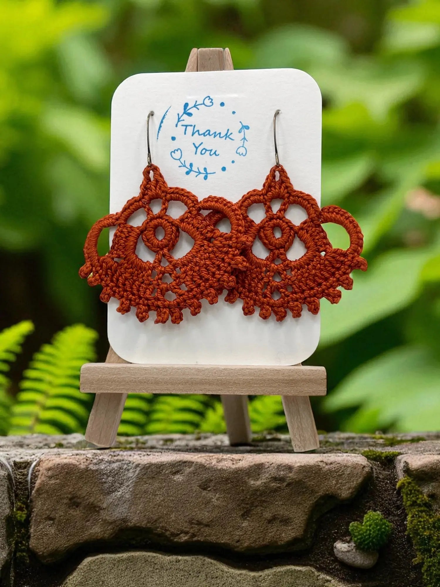 The Crown in burnt orange Tangles & Twine