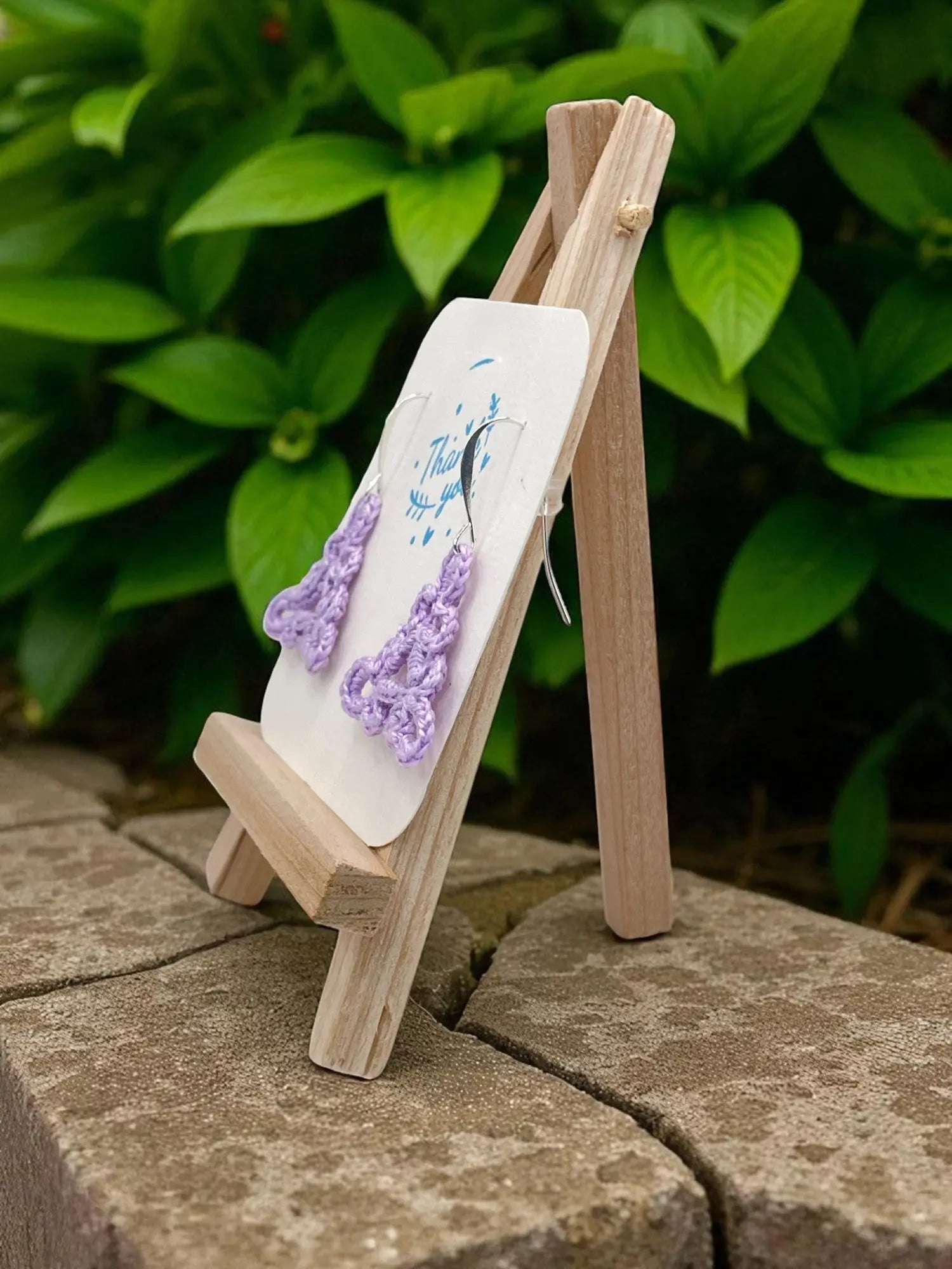 Celtic Triangle in light purple Tangles & Twine