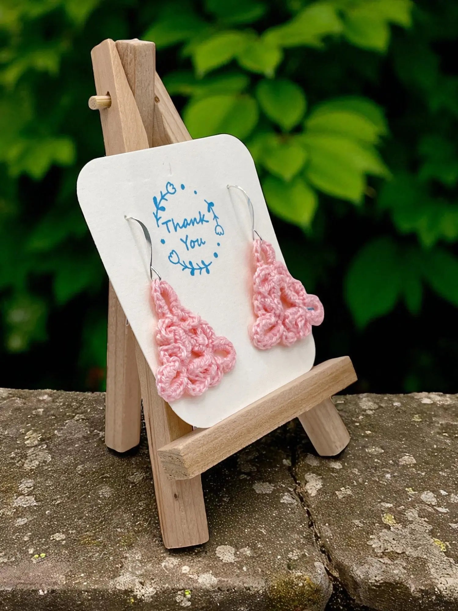 Celtic Triangle in pink Tangles & Twine