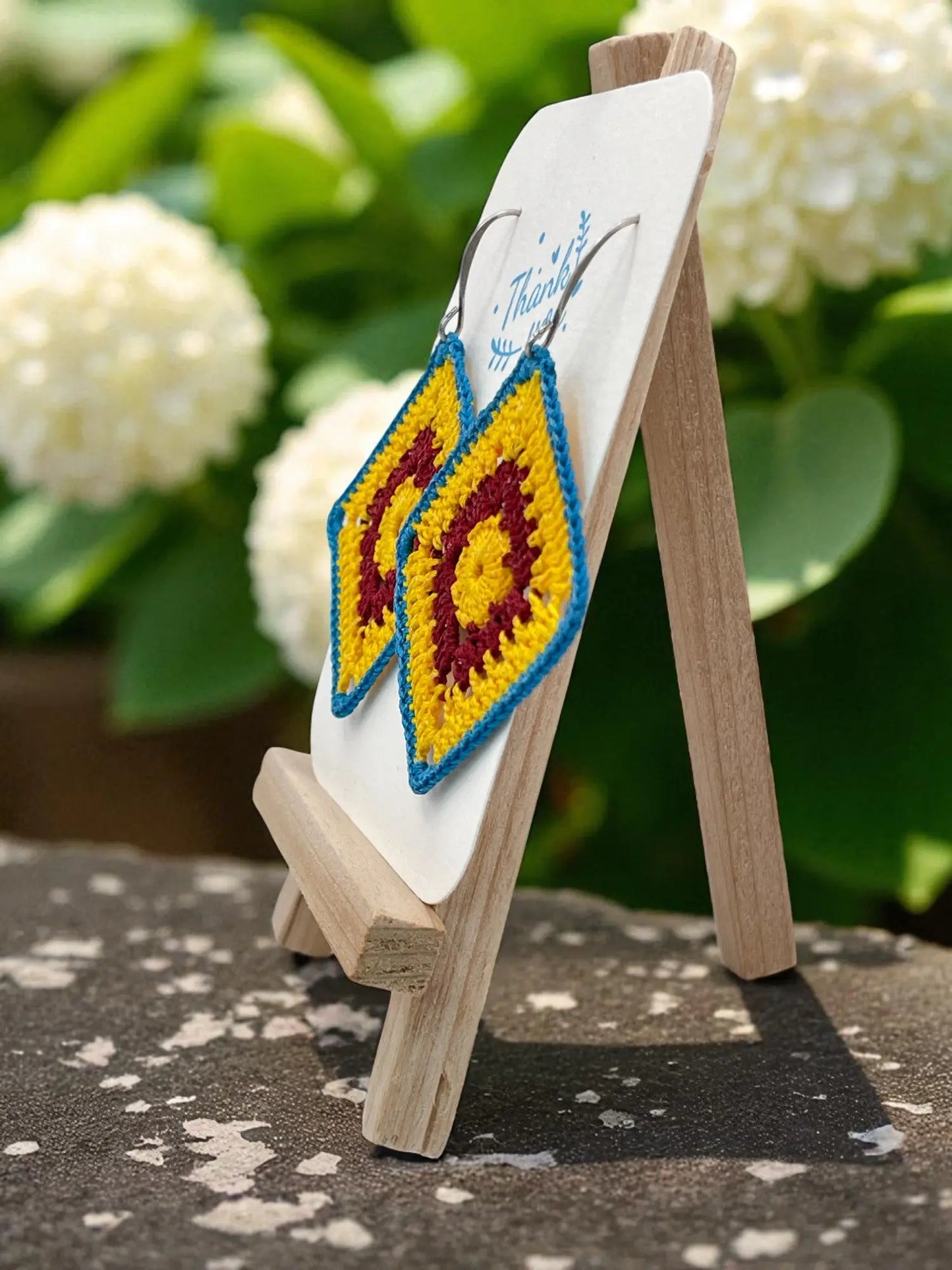 Intricate Square in vibrant hues Tangles & Twine