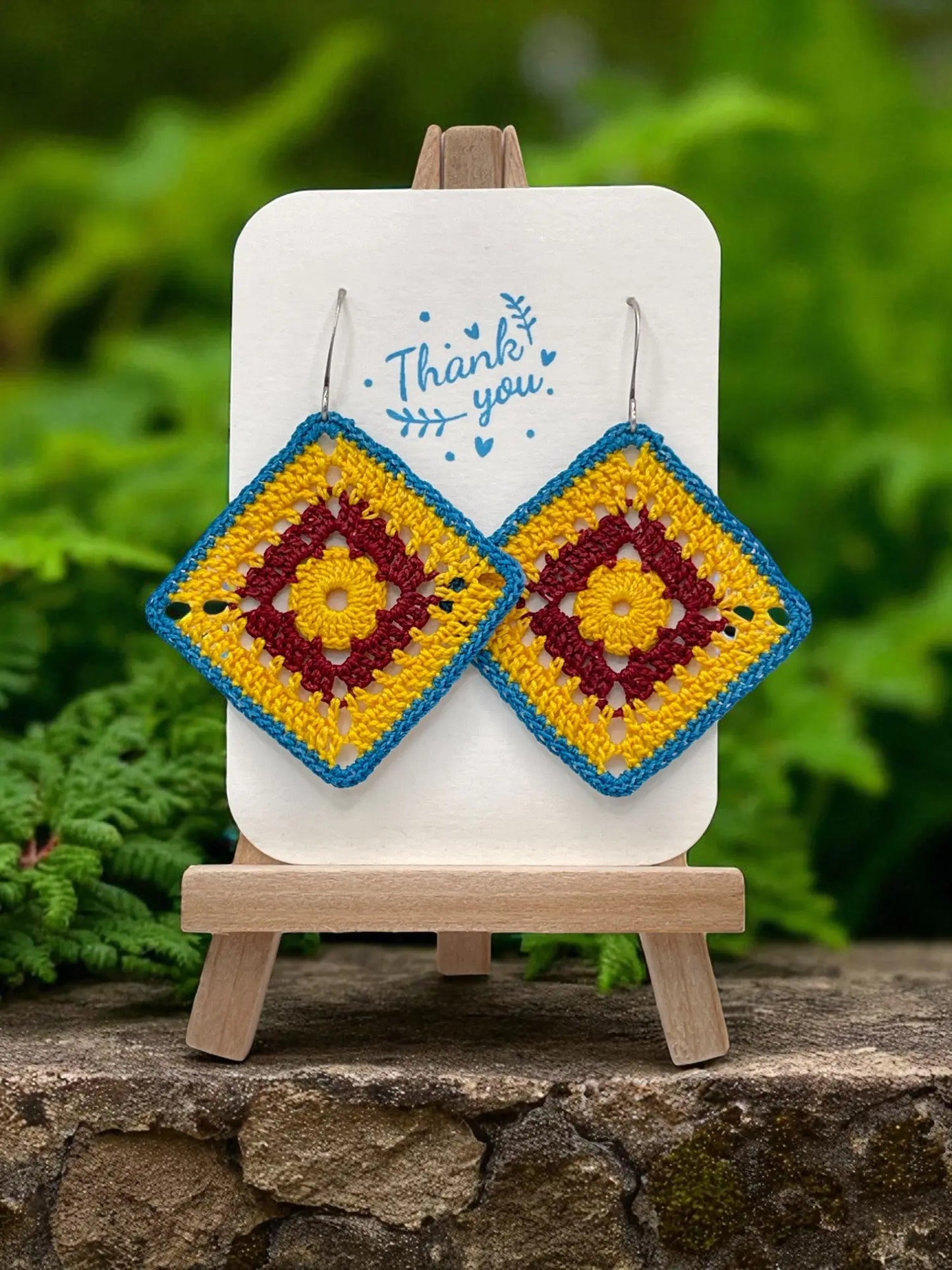 Intricate Square in vibrant hues Tangles & Twine