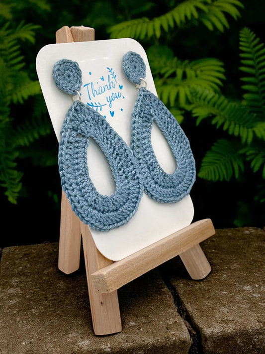 Geometric Dangles in light blue Tangles & Twine