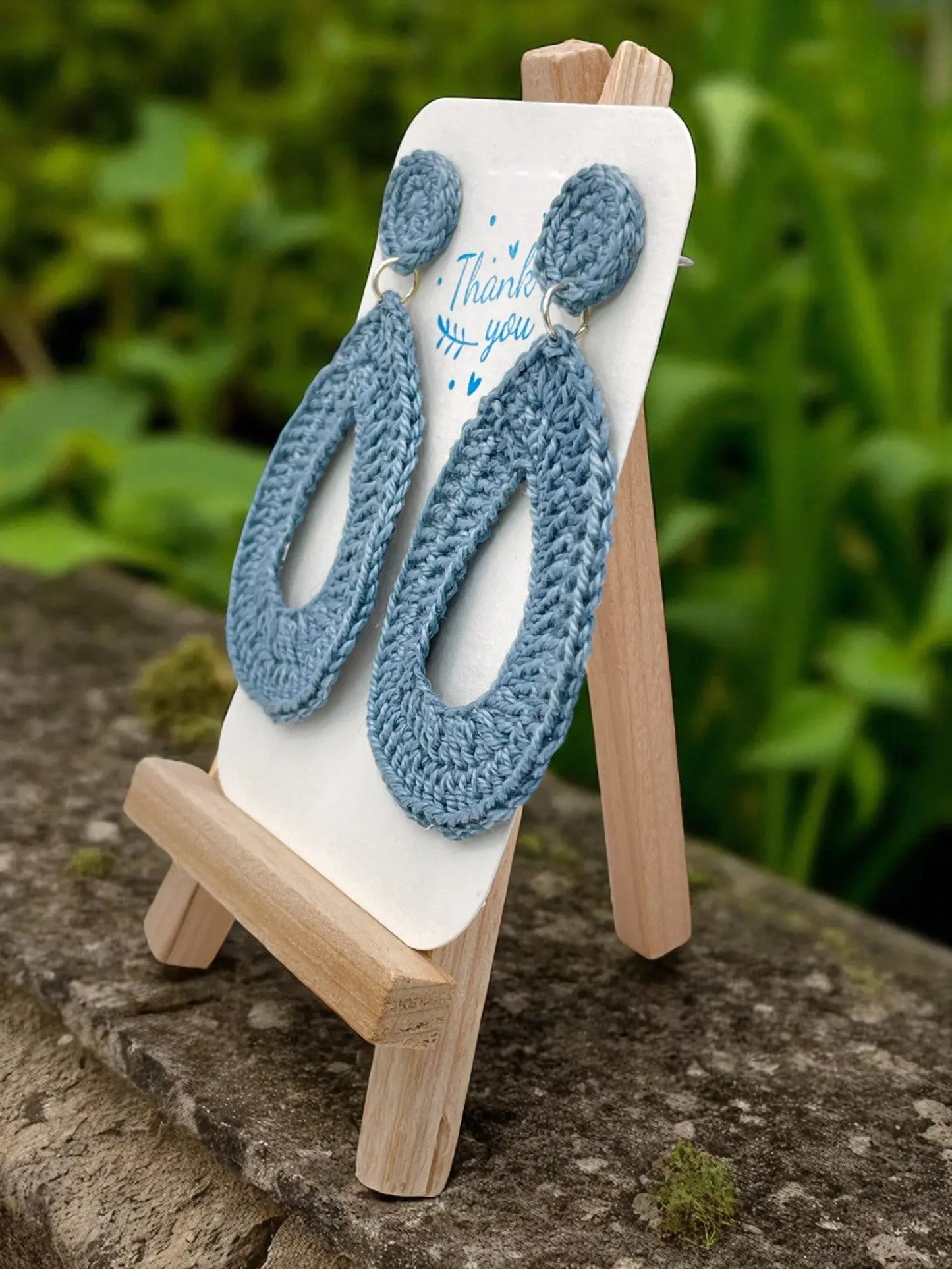 Geometric Dangles in light blue Tangles & Twine