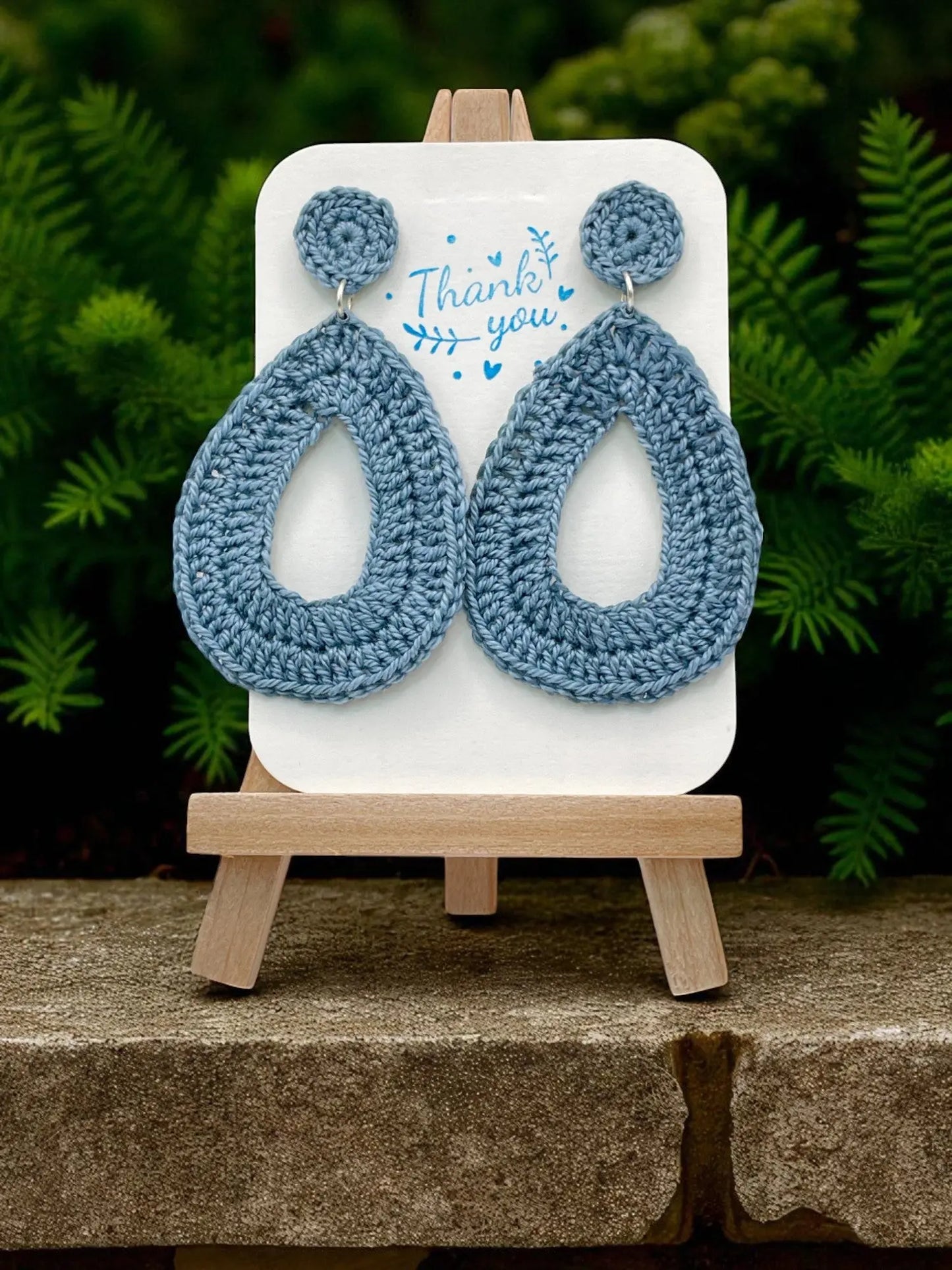 Geometric Dangles in light blue Tangles & Twine