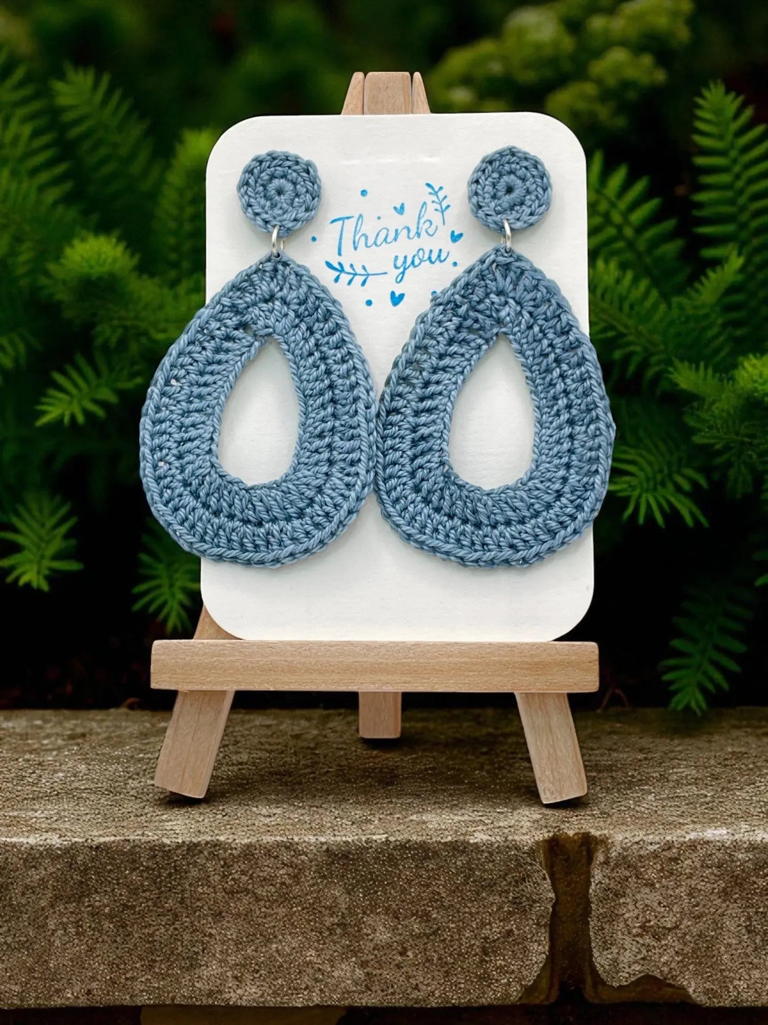 Geometric Dangles in light blue Tangles & Twine