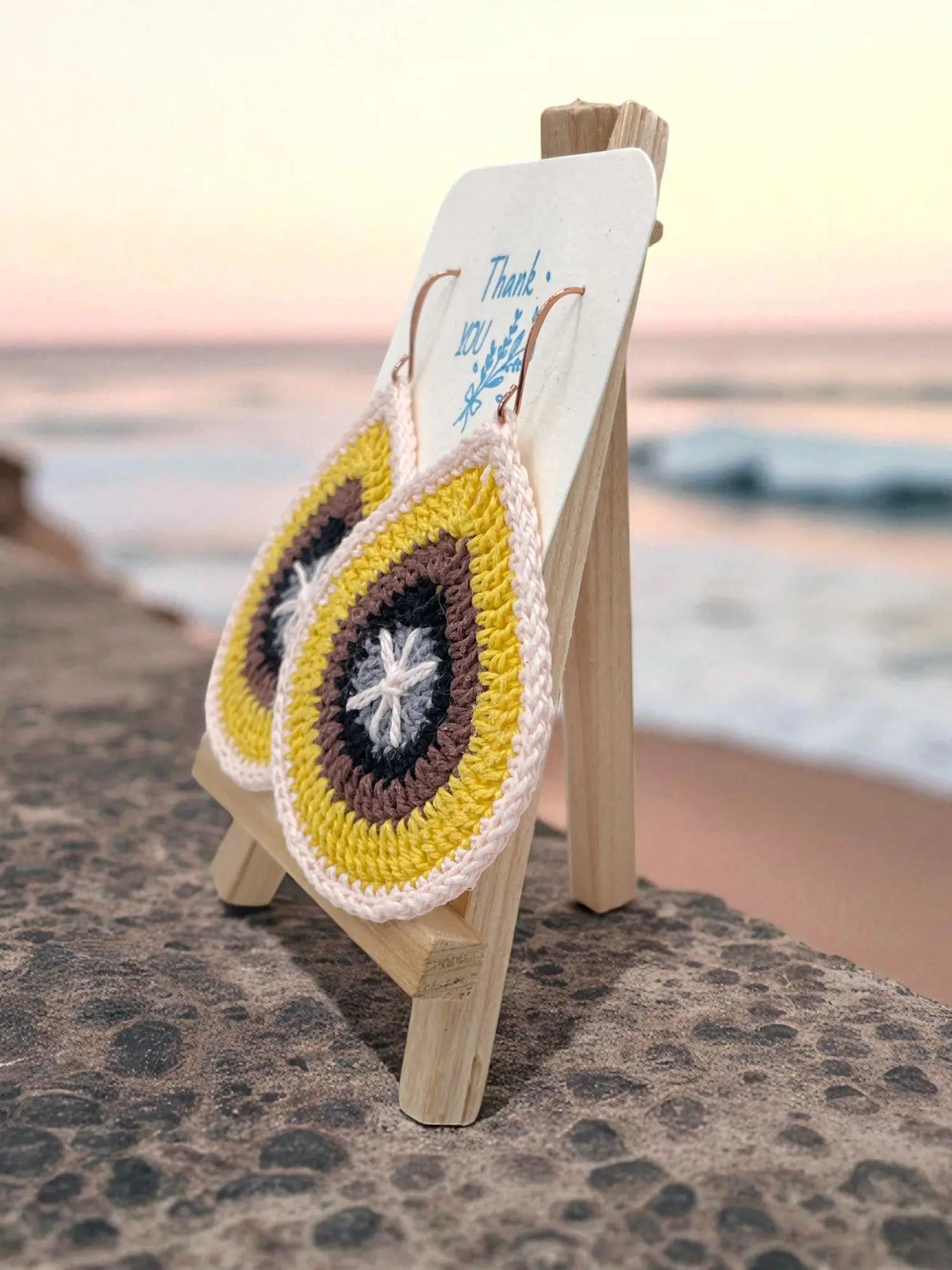 Fancy Teardrop inspired by sunset Tangles & Twine