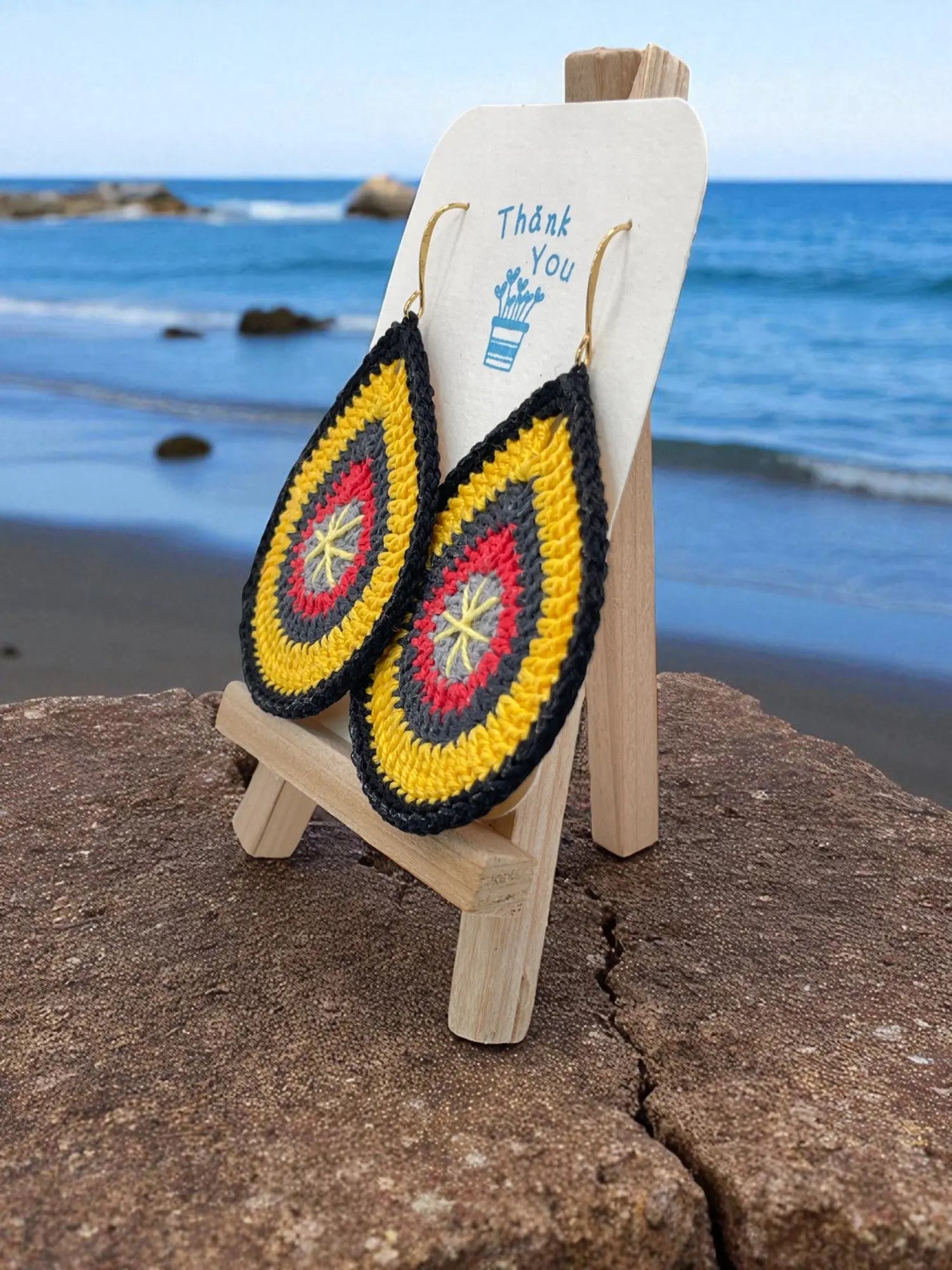 Fancy Teardrop inspired by fire Tangles & Twine