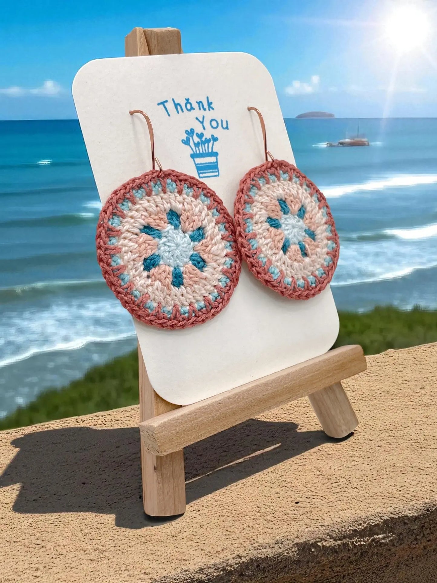 Intricate Discs coastal hues Tangles & Twine