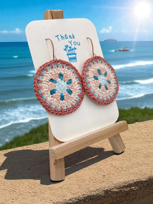 Intricate Discs coastal hues Tangles & Twine