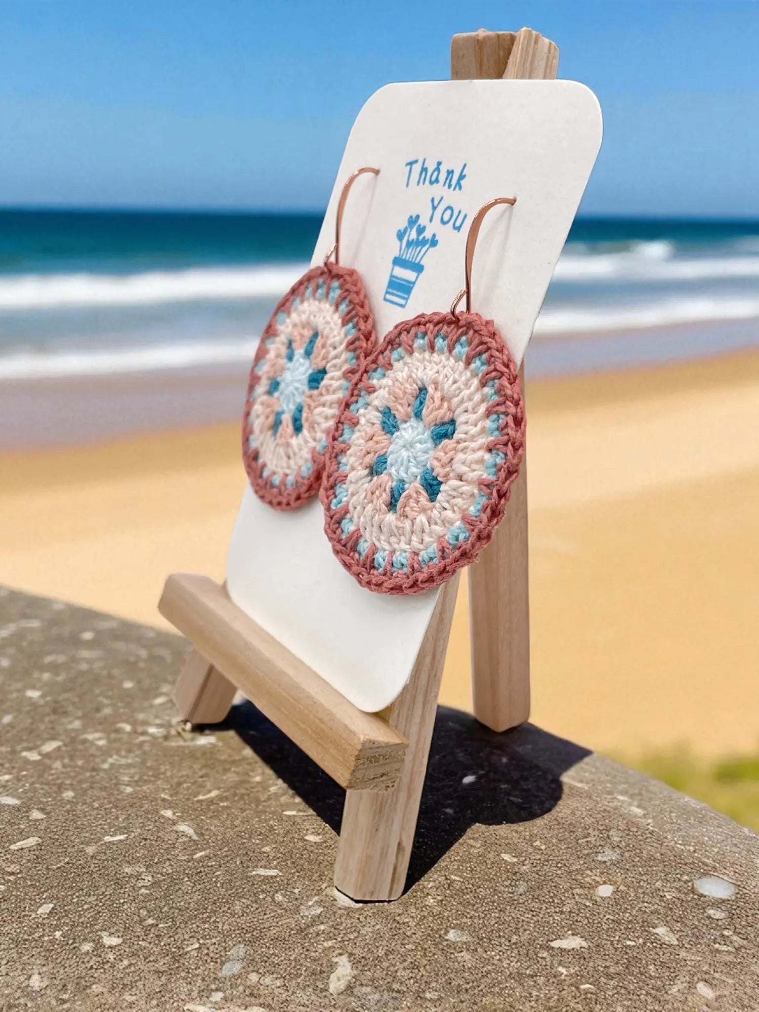 Intricate Discs coastal hues Tangles & Twine