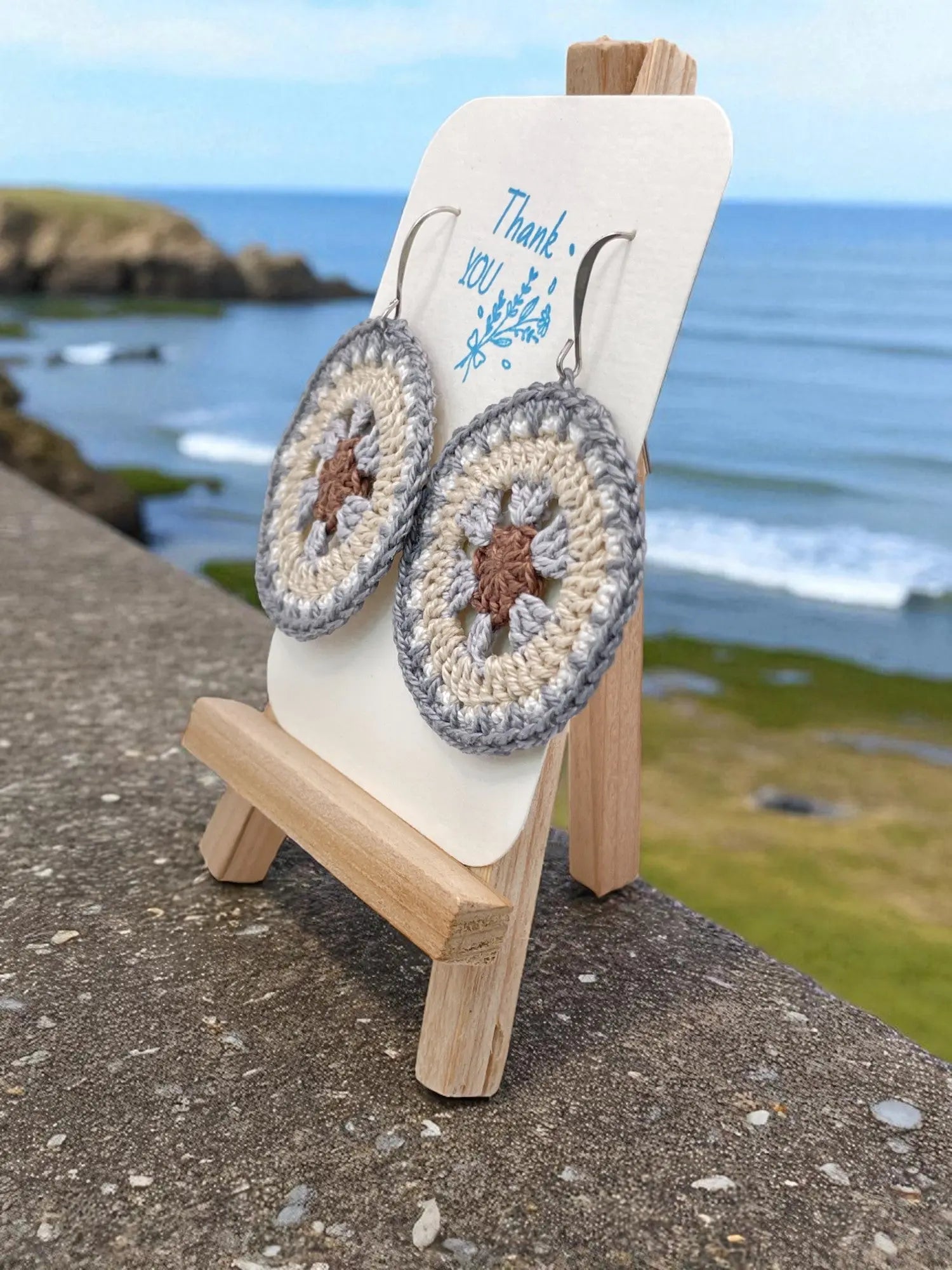 Intricate Discs neutral shades Tangles & Twine