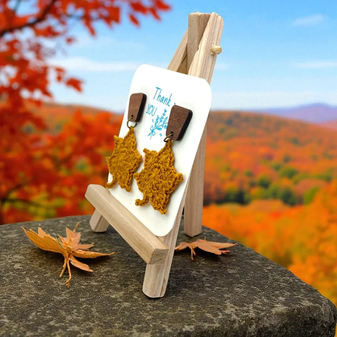 Maple Leaf in sandstone (#7) Tangles & Twine