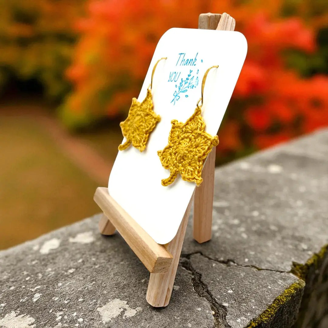 Maple Leaf in marigold (#8) Tangles & Twine