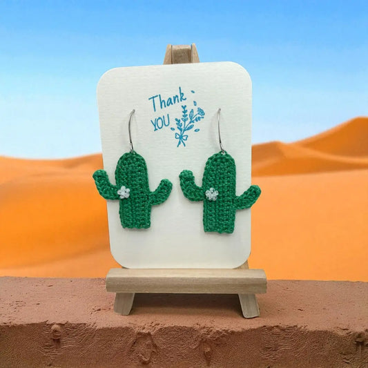 Cactus earrings in (#2) Tangles & Twine