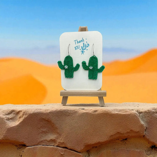 Cactus earrings in (#2) Tangles & Twine