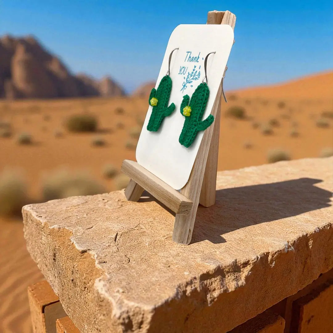 Cactus earrings (#5) Tangles & Twine