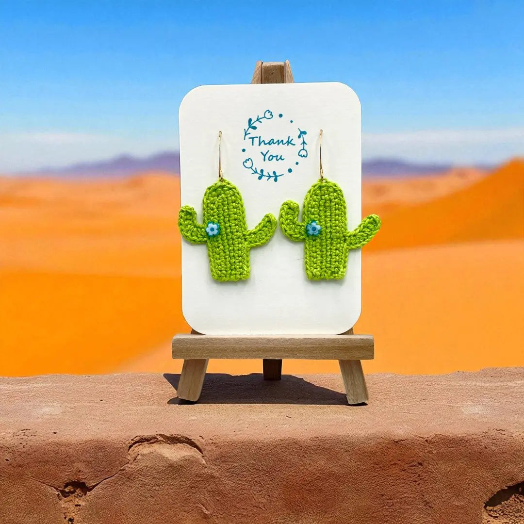 Cactus earrings (#6) Tangles & Twine