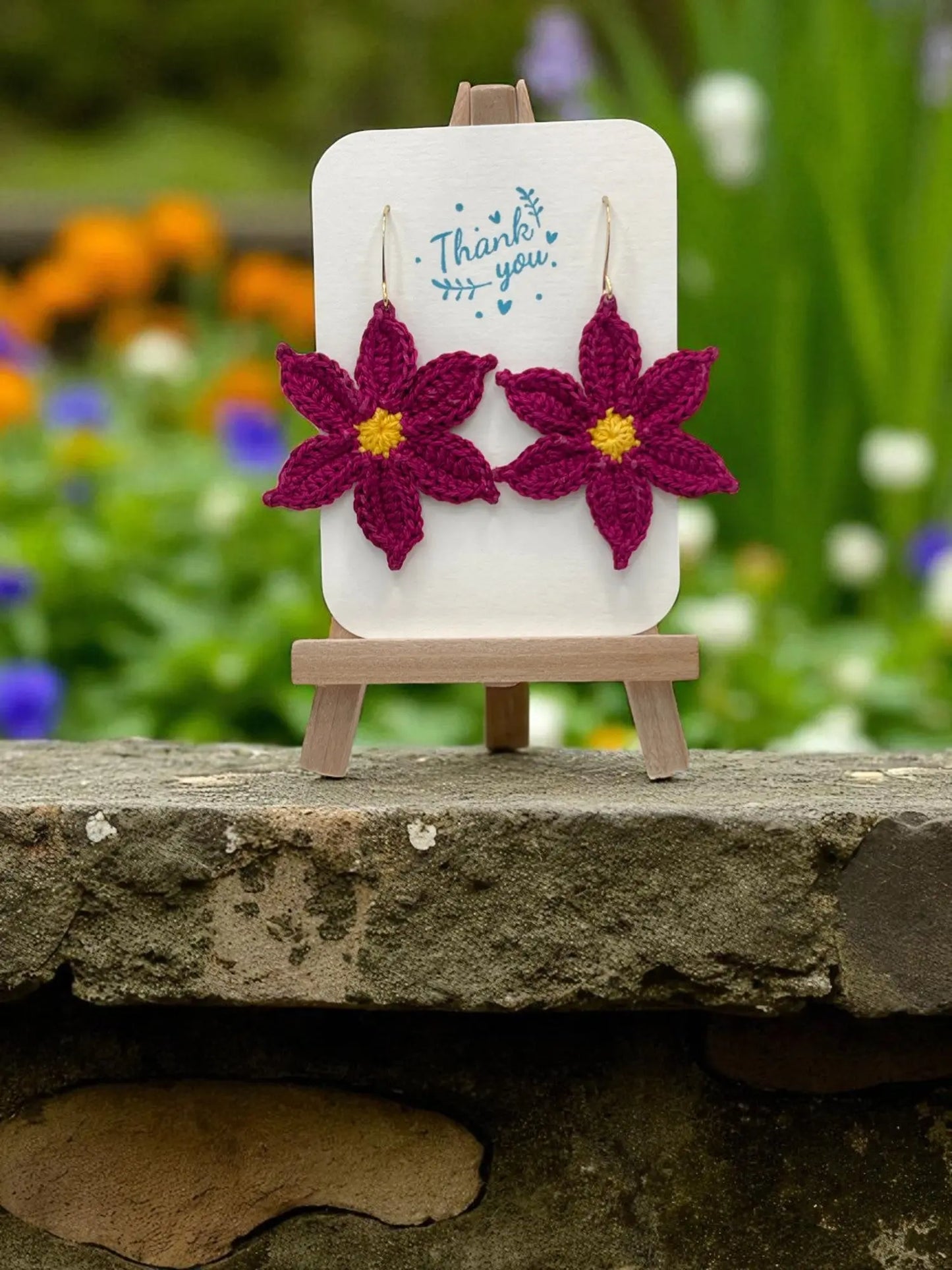 Large dangly fuchsia flower Tangles & Twine