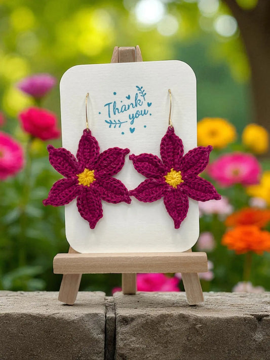 Large dangly fuchsia flower Tangles & Twine