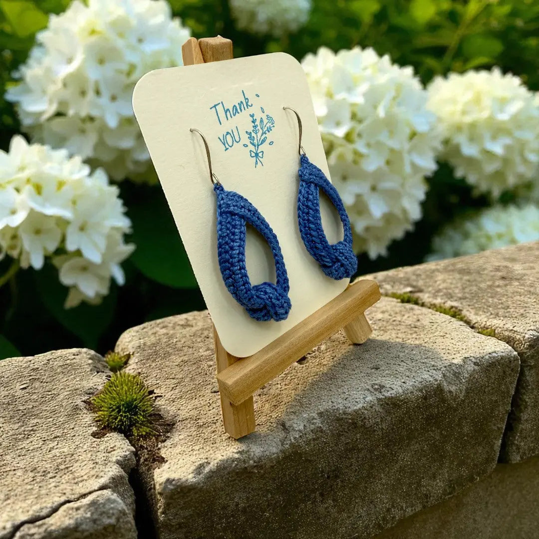 To Knot or Not Earring in Blue My Store