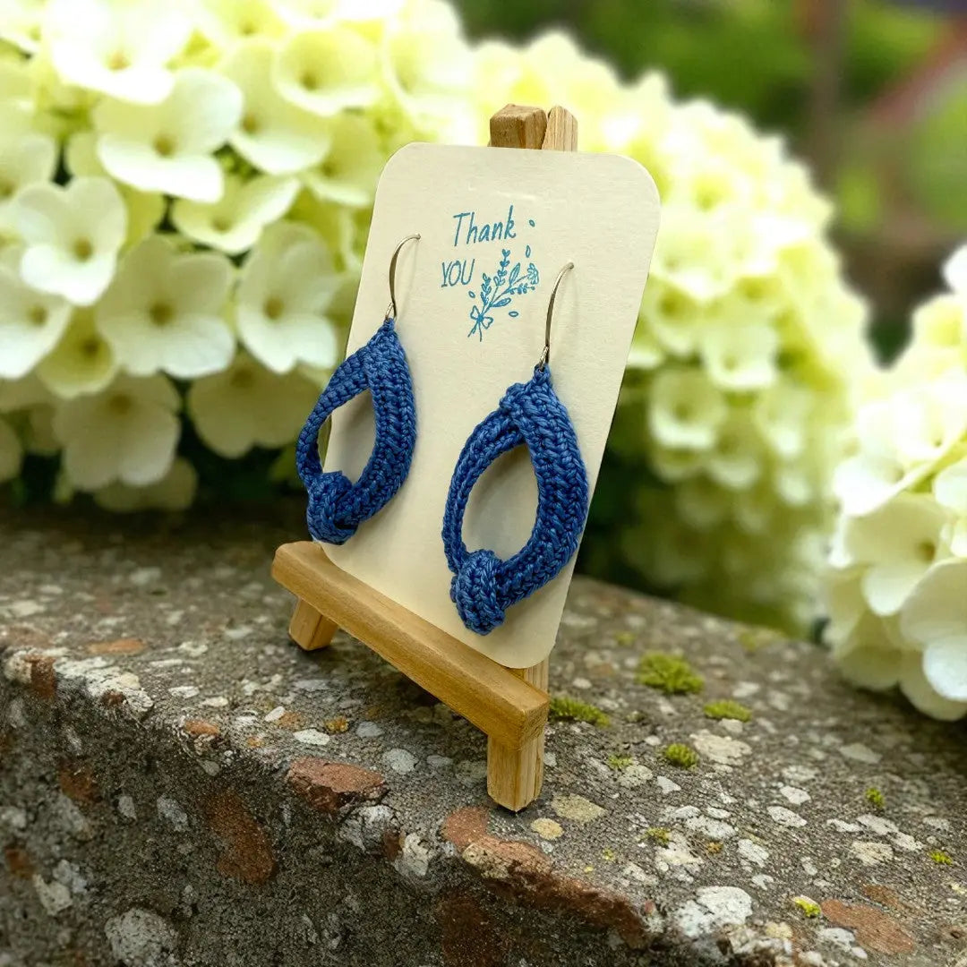 To Knot or Not Earring in Blue My Store