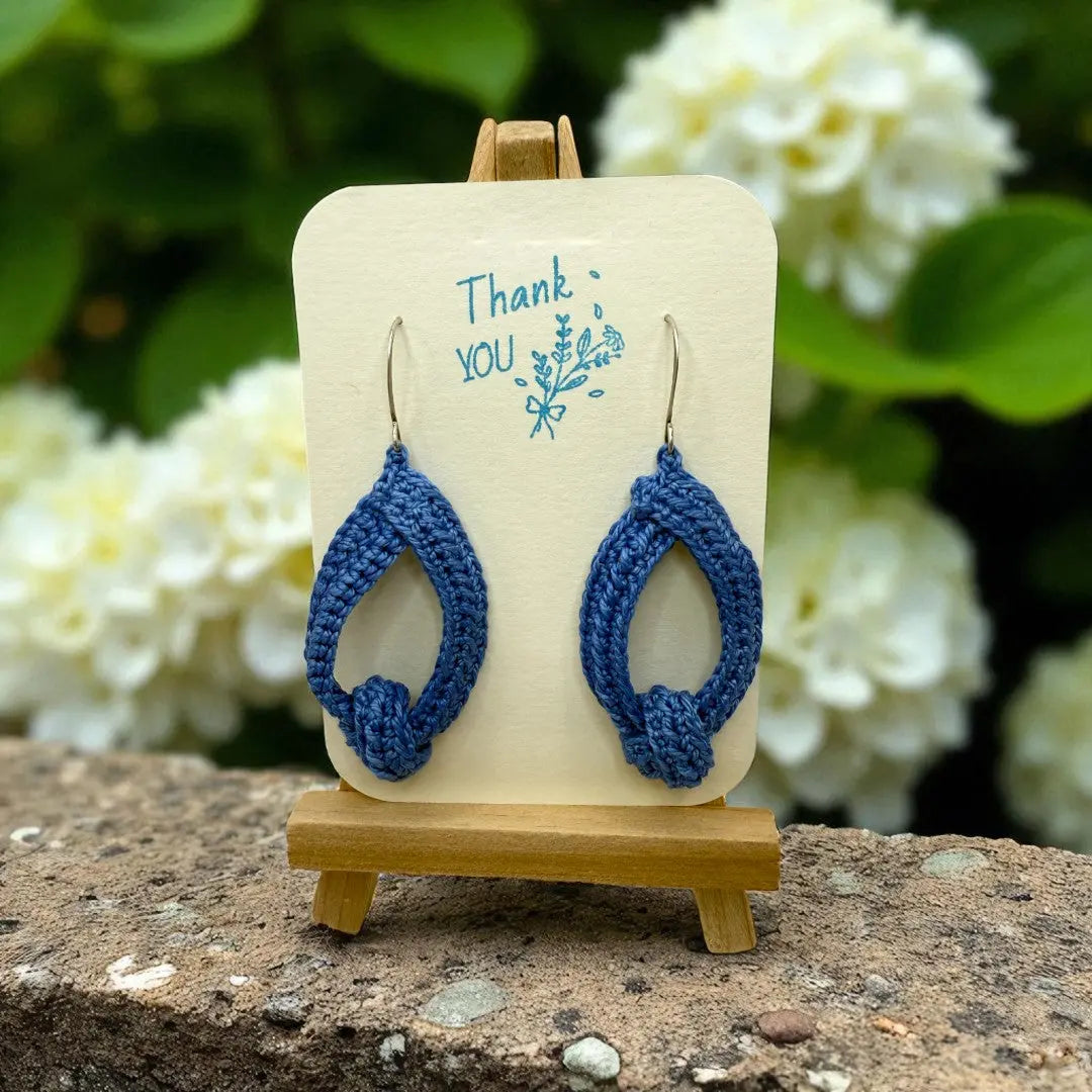 To Knot or Not Earring in Blue My Store