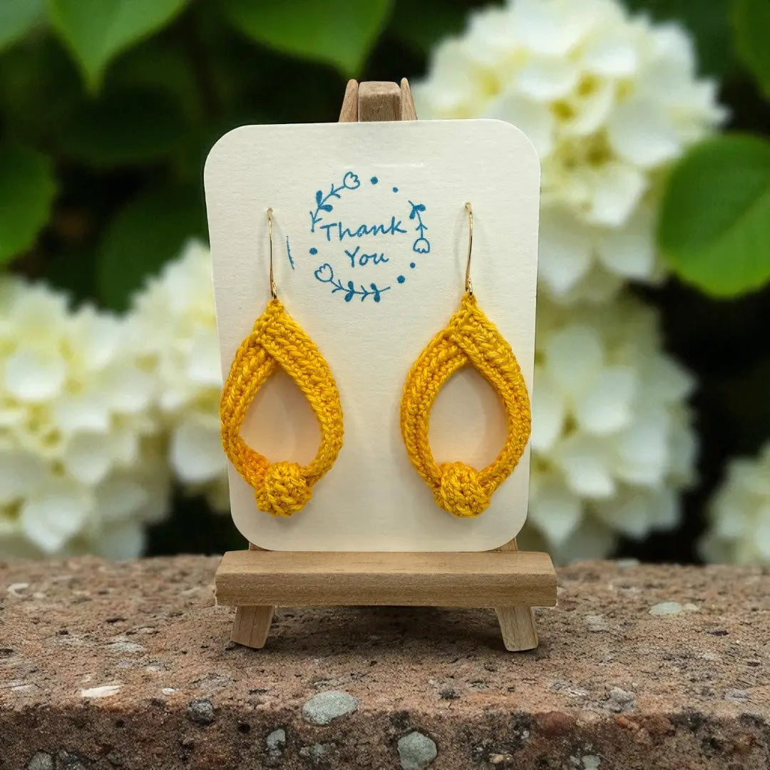 To Knot or Not Earring in Yellow My Store