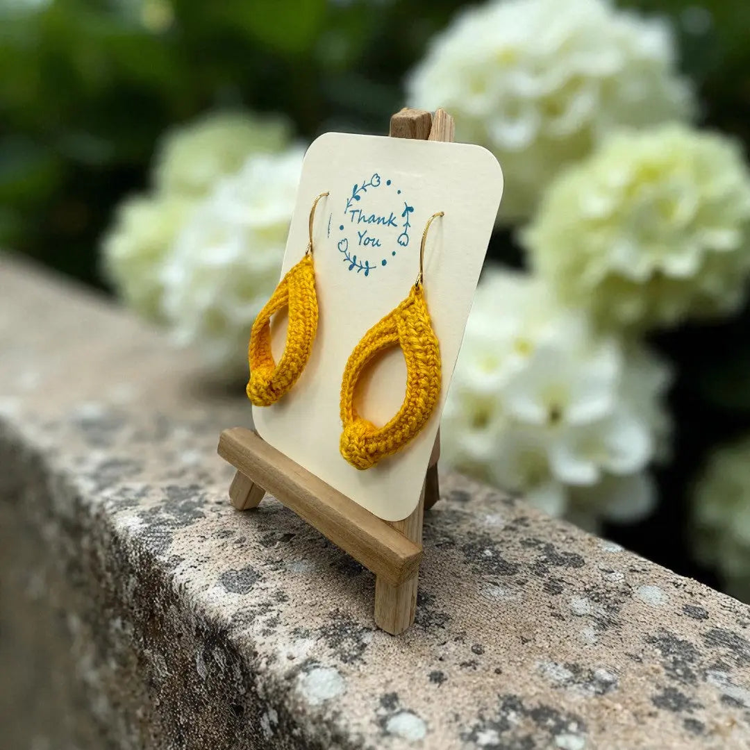 To Knot or Not Earring in Yellow My Store