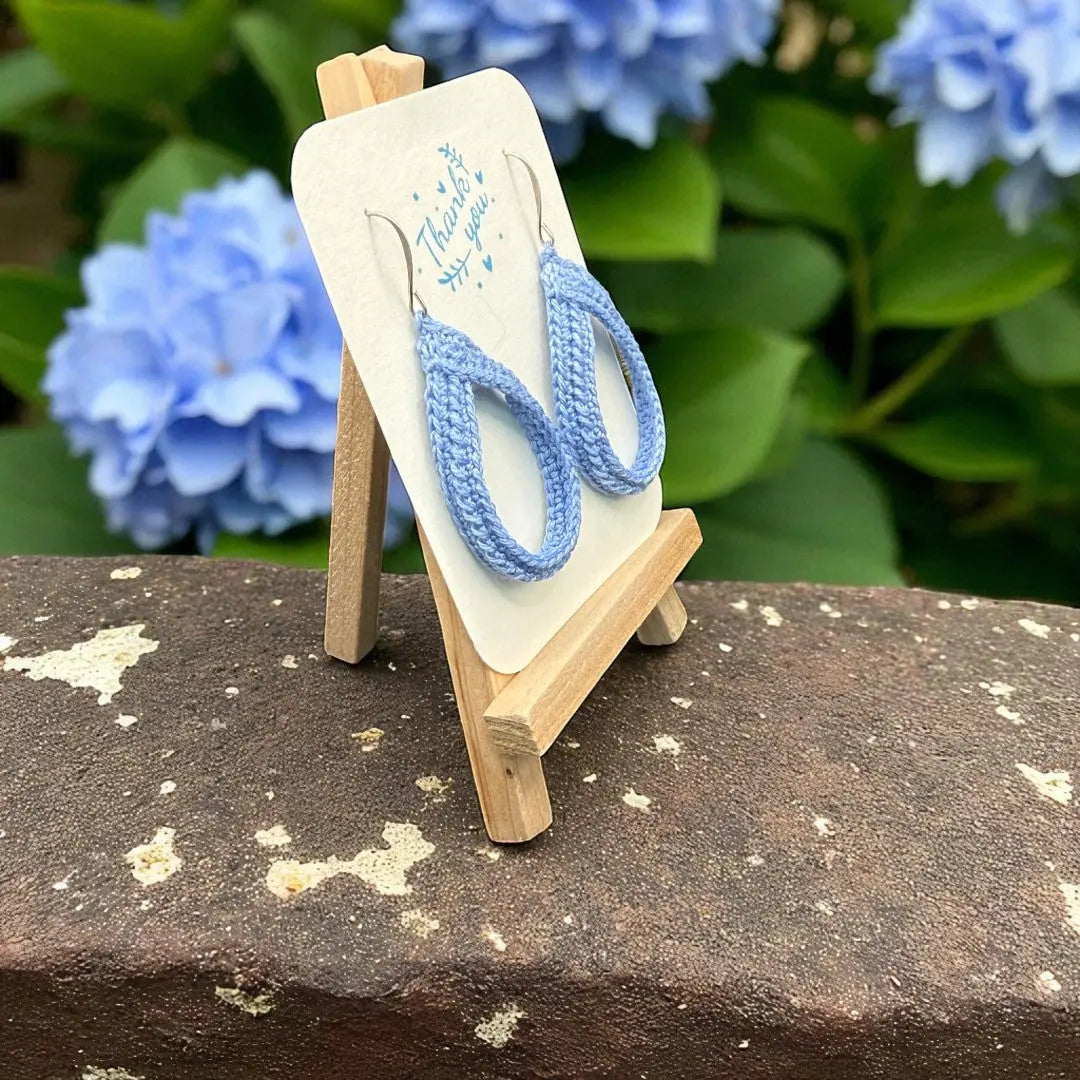 To Knot or Not Earring in Sky Blue My Store