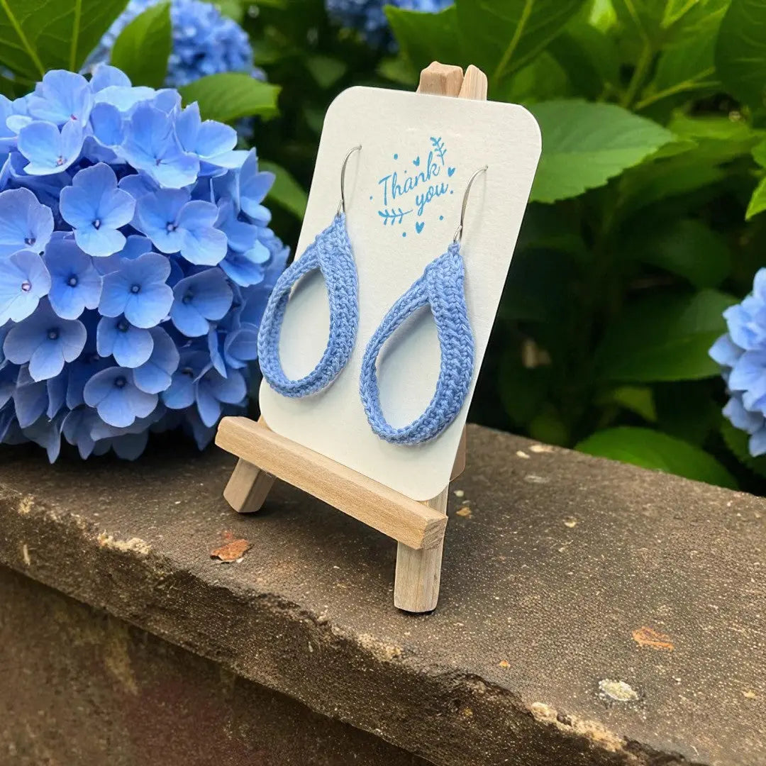 To Knot or Not Earring in Sky Blue My Store