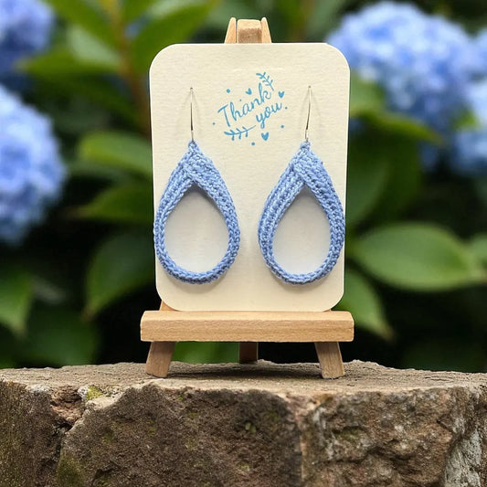 To Knot or Not Earring in Sky Blue My Store