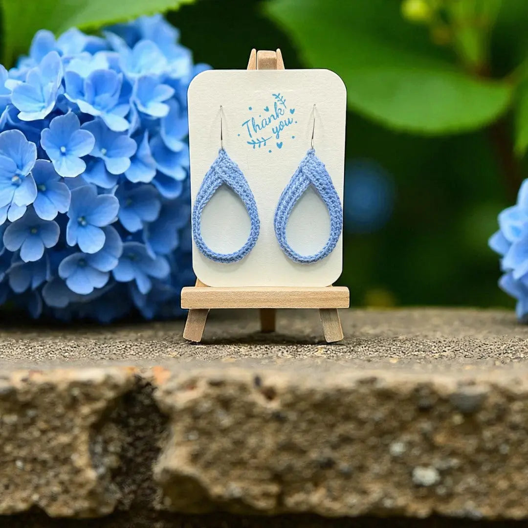 To Knot or Not Earring in Sky Blue My Store