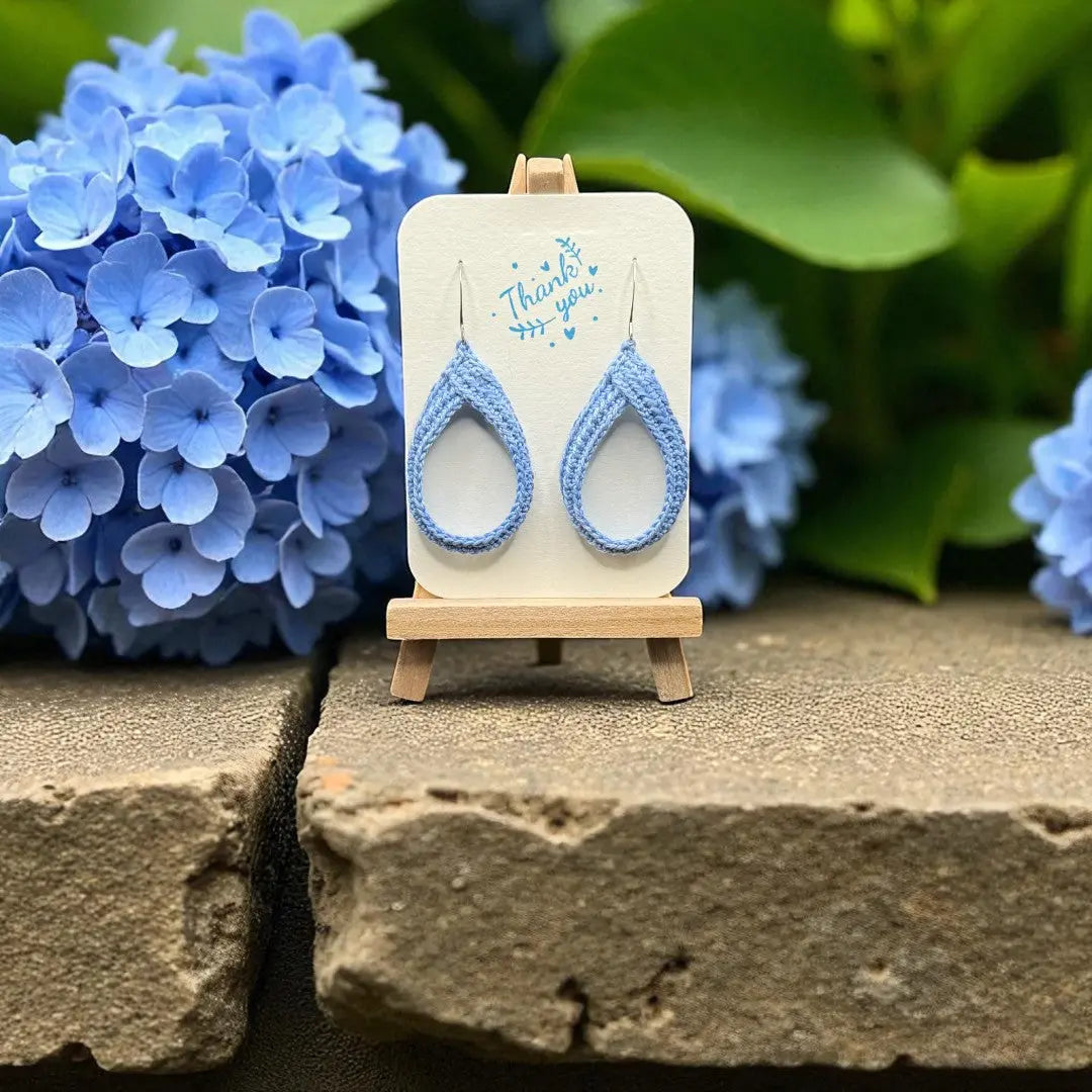 To Knot or Not Earring in Sky Blue My Store