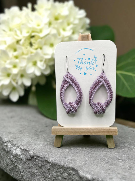 To Knot or Not earring in purple My Store