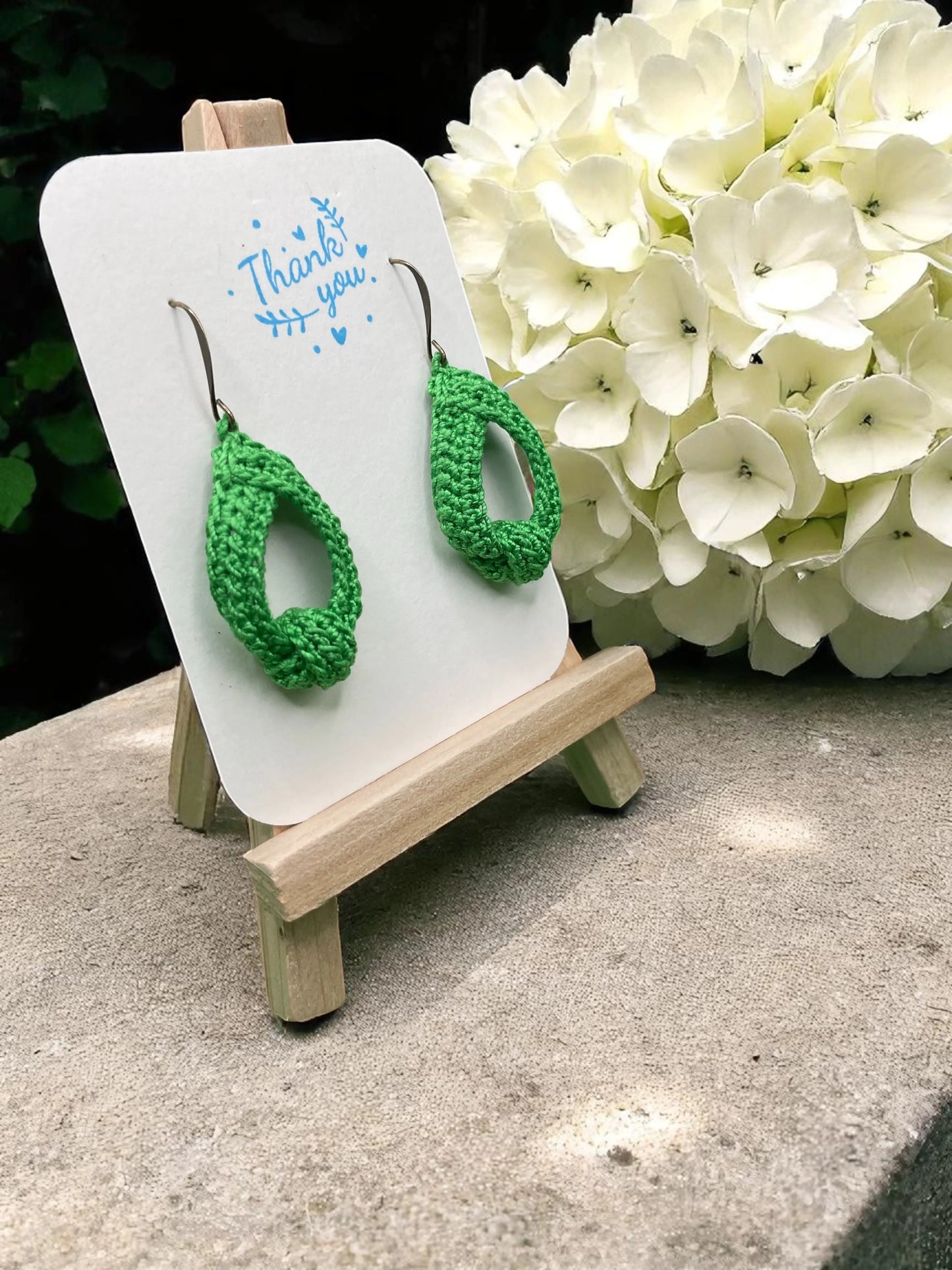 To Knot or Not earring in bright green My Store